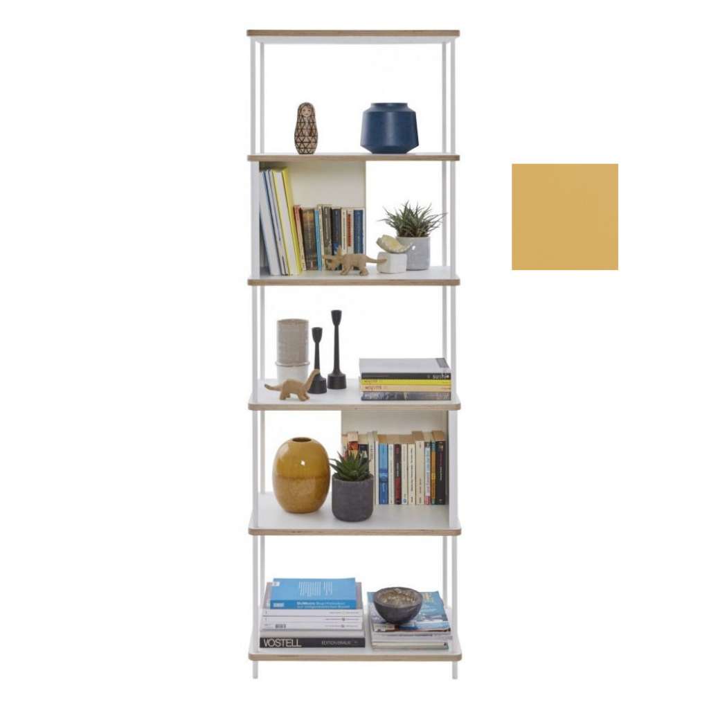 Müller Möbelwerkstätten - PAL Regal - 4 Erweiterungselemente - Bambustiefgelb - 60 cm - indoor