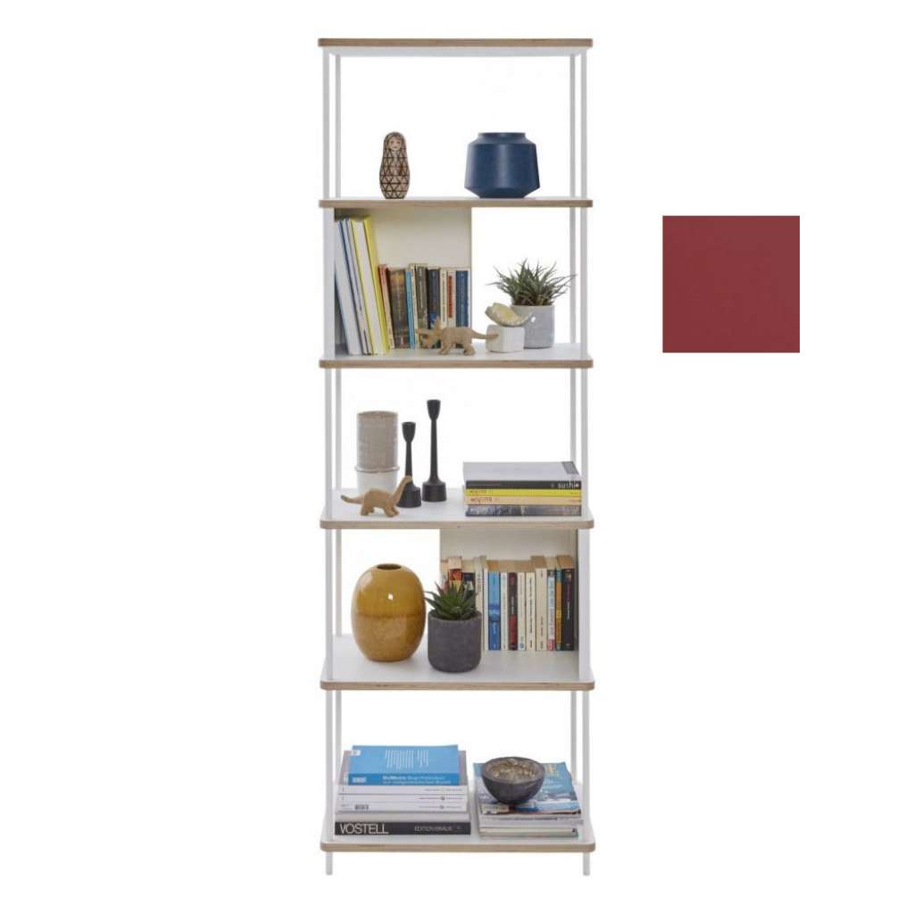 Müller Möbelwerkstätten - PAL Regal - 4 Erweiterungselemente - Karmesinrot - 60 cm - indoor