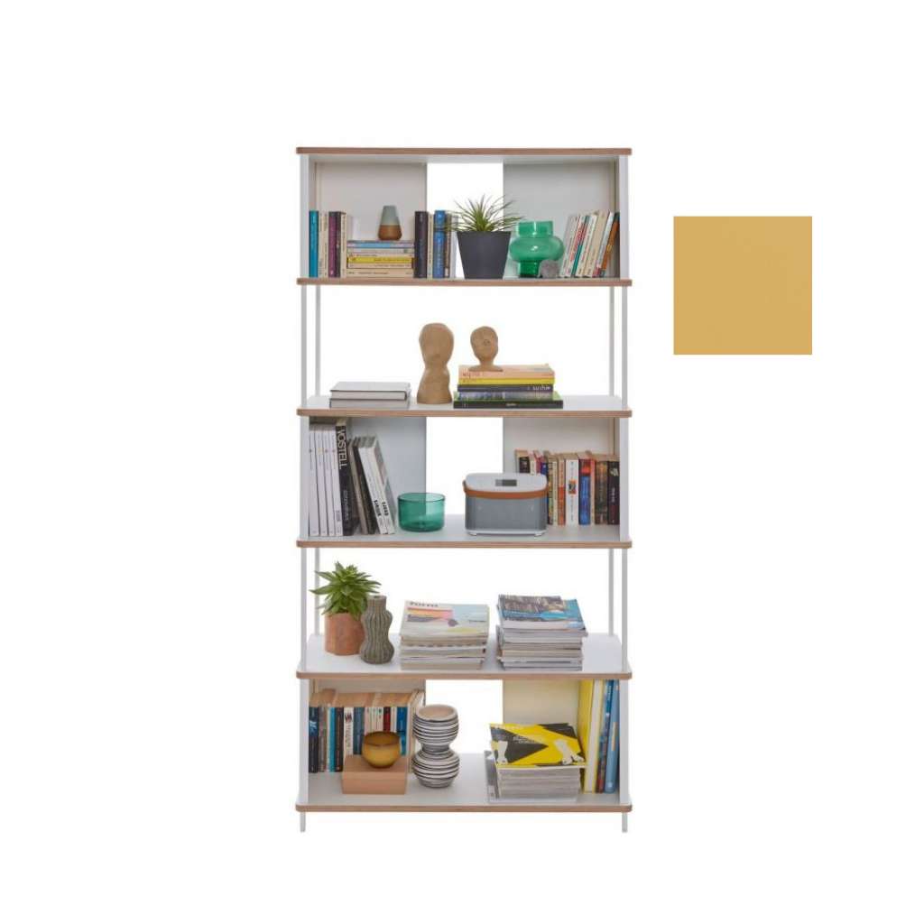 Müller Möbelwerkstätten - PAL Regal - 4 Erweiterungselemente - Bambustiefgelb - 90 cm - indoor