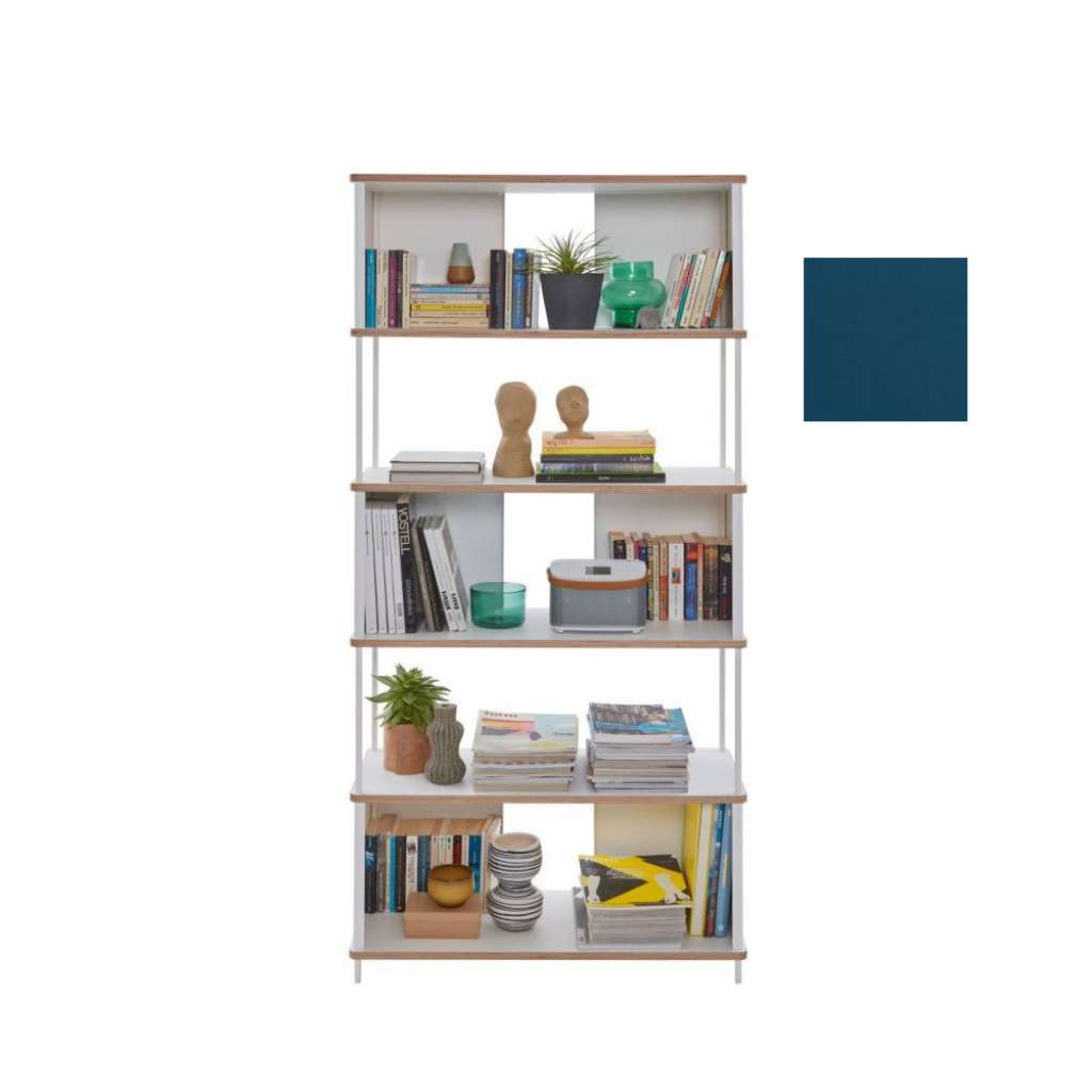 Müller Möbelwerkstätten - PAL Regal - 4 Erweiterungselemente - Sattblau - 90 cm - indoor
