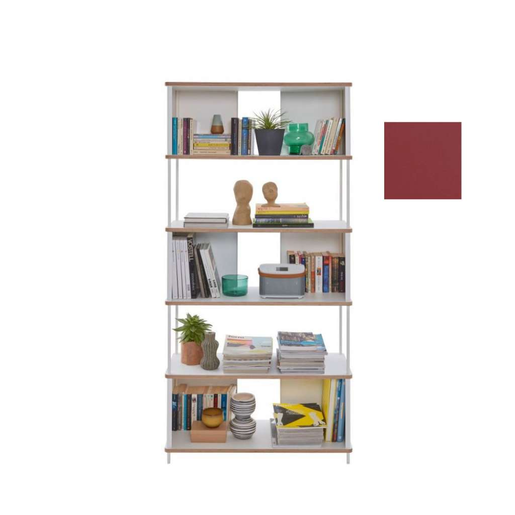 Müller Möbelwerkstätten - PAL Regal - 4 Erweiterungselemente - Karmesinrot - 90 cm - indoor
