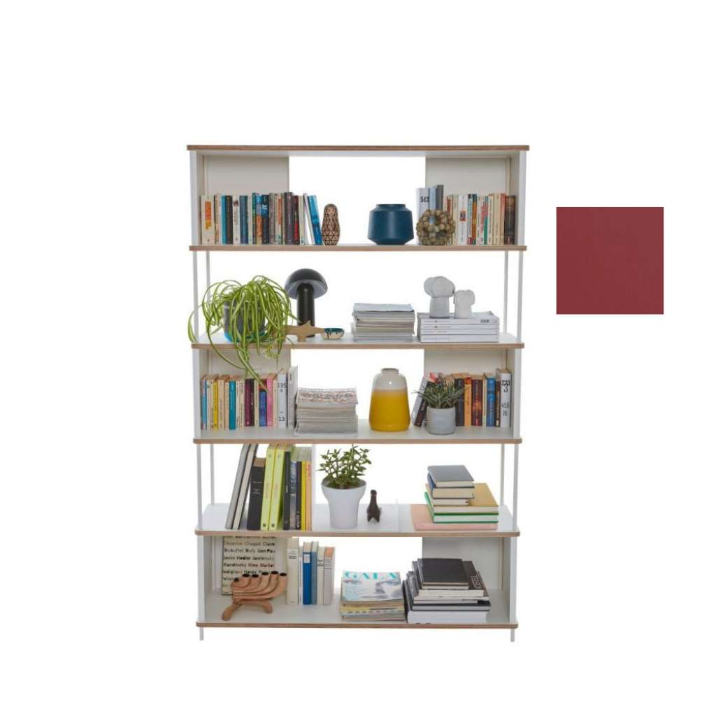 Müller Möbelwerkstätten - PAL Regal - 4 Erweiterungselemente - Karmesinrot - 120 cm - indoor