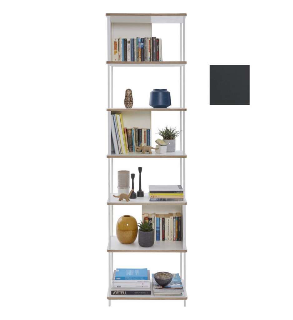 Müller Möbelwerkstätten - PAL Regal - 5 Erweiterungselemente - Graphitschwarz - 60 cm - indoor