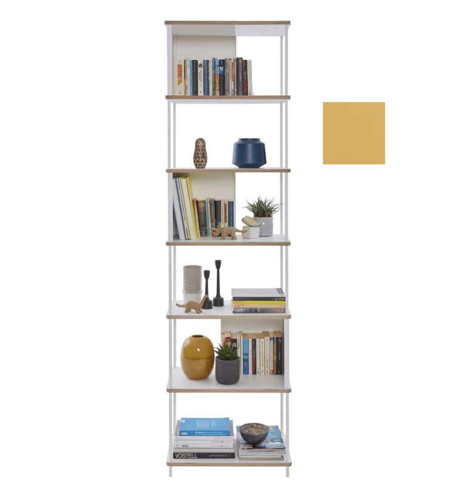 Müller Möbelwerkstätten - PAL Regal - 5 Erweiterungselemente - Bambustiefgelb - 60 cm - indoor