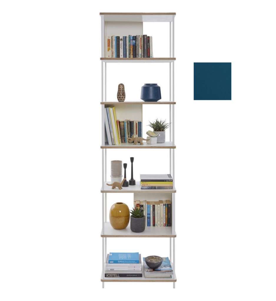 Müller Möbelwerkstätten - PAL Regal - 5 Erweiterungselemente - Sattblau - 60 cm - indoor