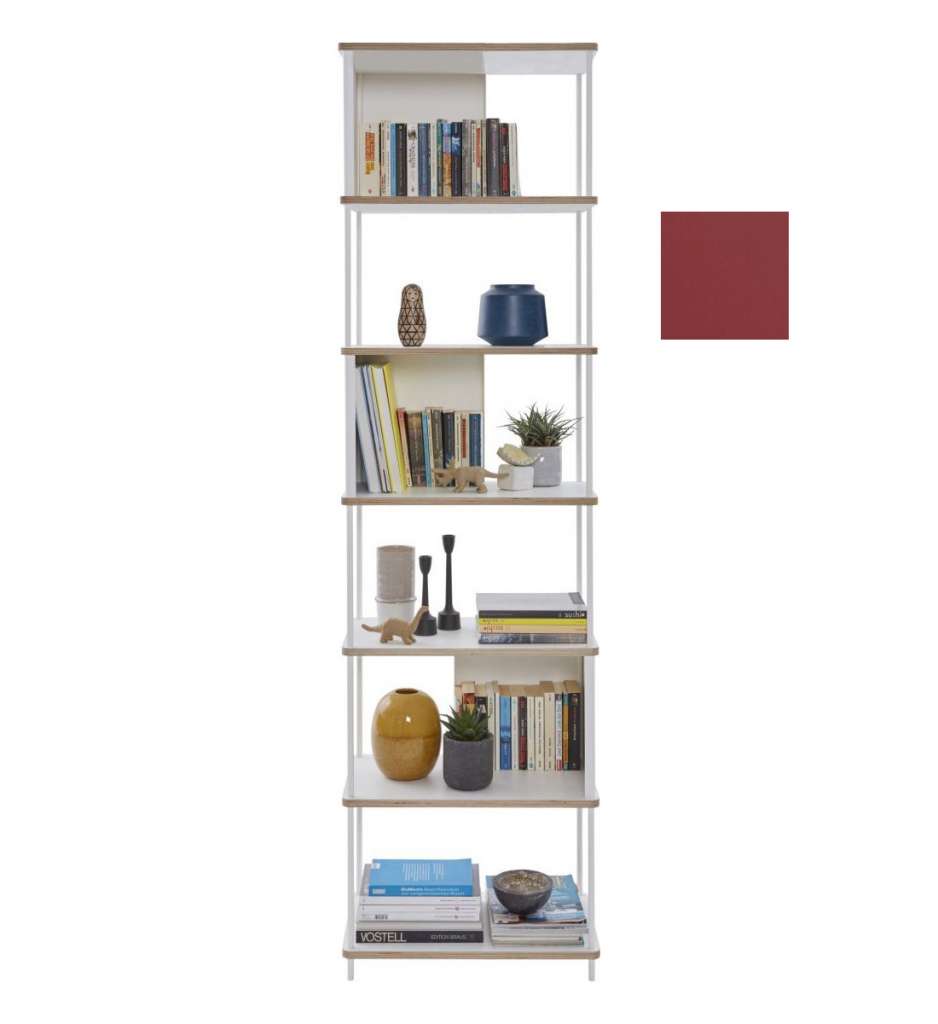 Müller Möbelwerkstätten - PAL Regal - 5 Erweiterungselemente - Karmesinrot - 60 cm - indoor