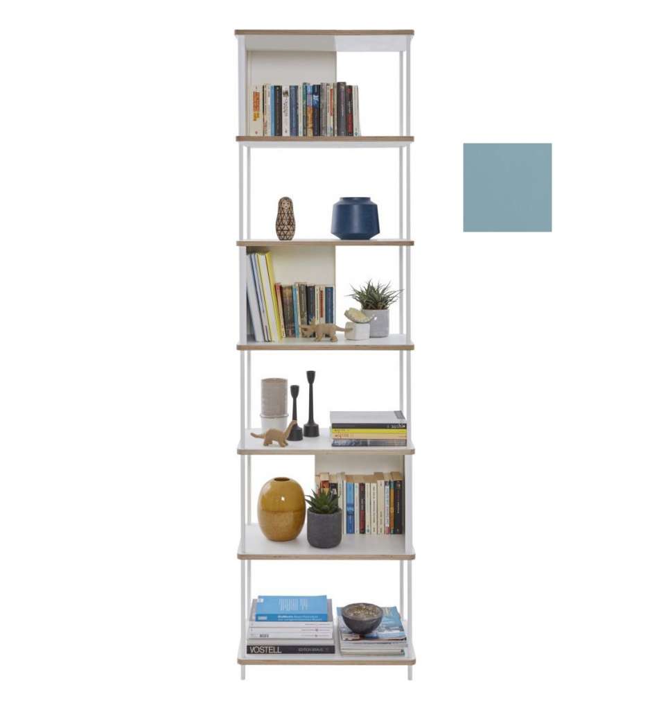 Müller Möbelwerkstätten - PAL Regal - 5 Erweiterungselemente - Silbertannenblau - 60 cm - indoor