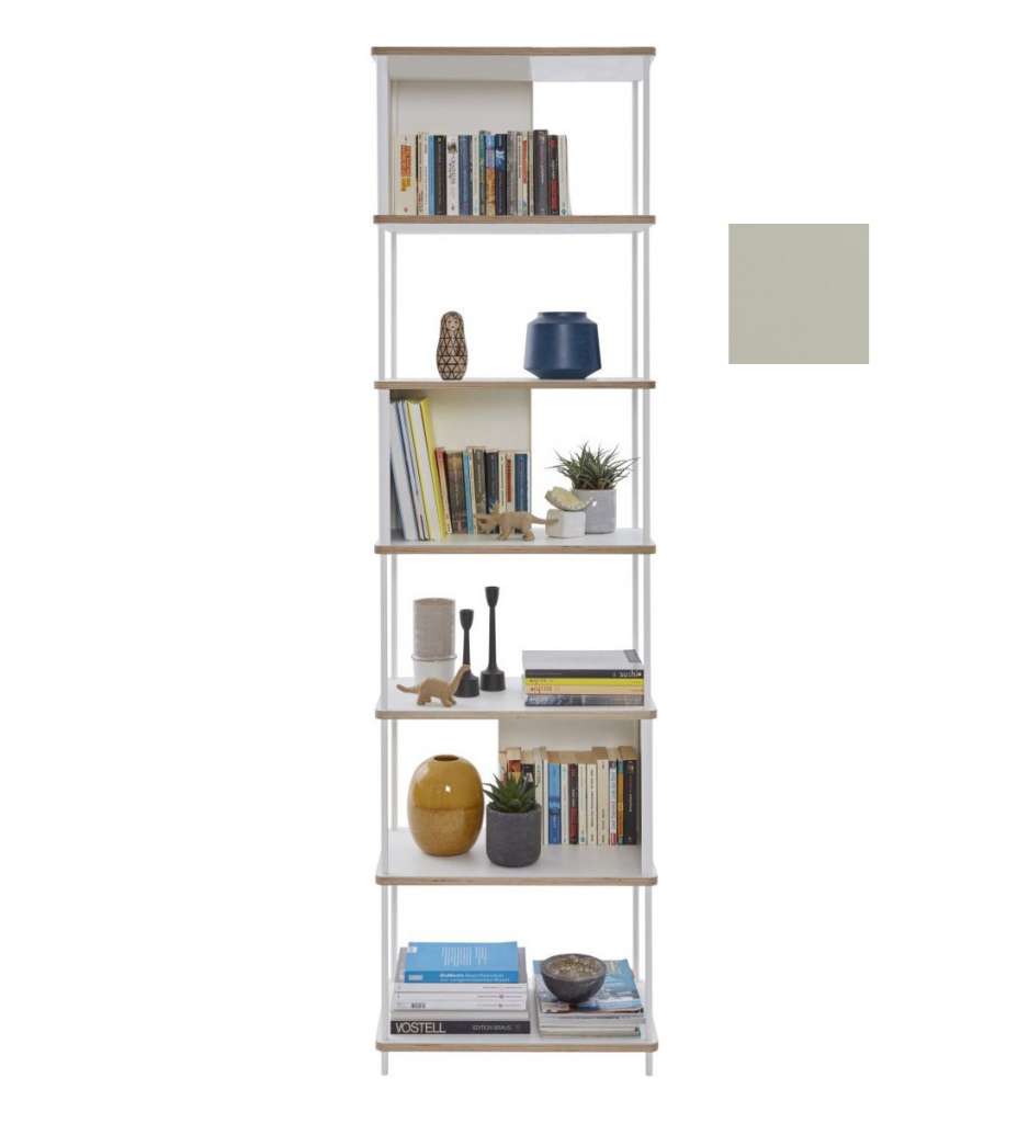 Müller Möbelwerkstätten - PAL Regal - 5 Erweiterungselemente - Kieselgrau - 60 cm - indoor