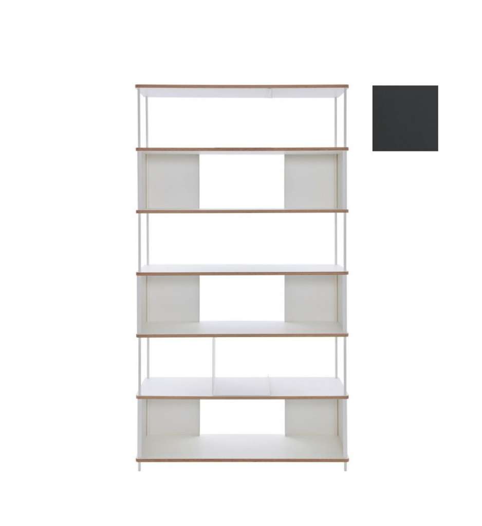 Müller Möbelwerkstätten - PAL Regal - 5 Erweiterungselemente - Graphitschwarz - 90 cm - indoor