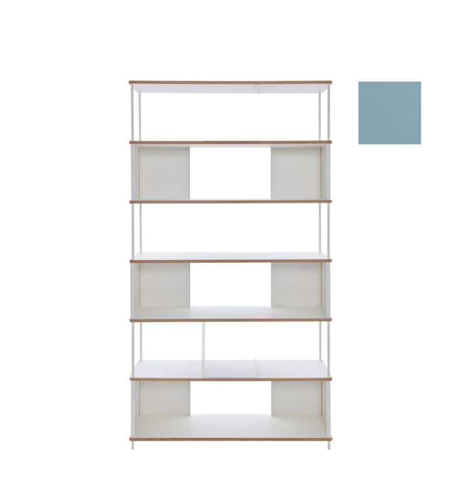 Müller Möbelwerkstätten - PAL Regal - 5 Erweiterungselemente - Silbertannenblau - 90 cm - indoor