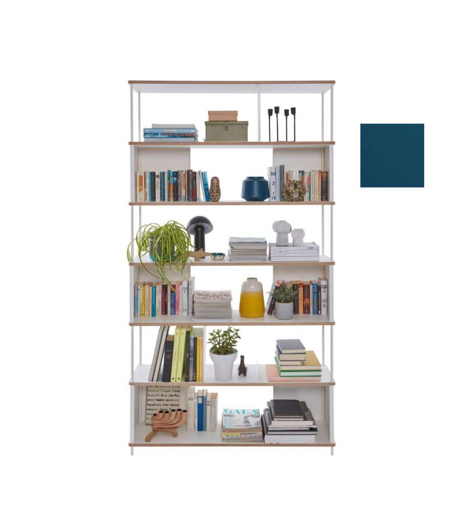Müller Möbelwerkstätten - PAL Regal - 5 Erweiterungselemente - Sattblau - 120 cm - indoor