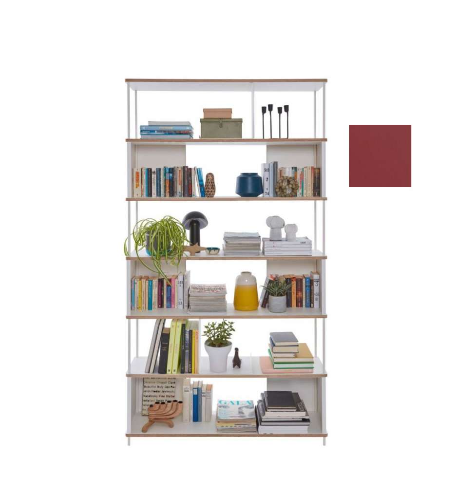 Müller Möbelwerkstätten - PAL Regal - 5 Erweiterungselemente - Karmesinrot - 120 cm - indoor