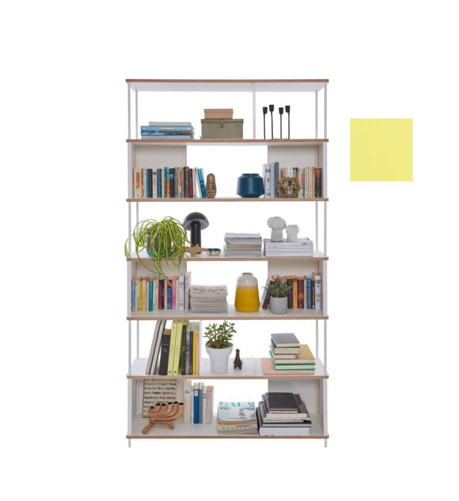 Müller Möbelwerkstätten - PAL Regal - 5 Erweiterungselemente - Dynamischgelb - 120 cm - indoor