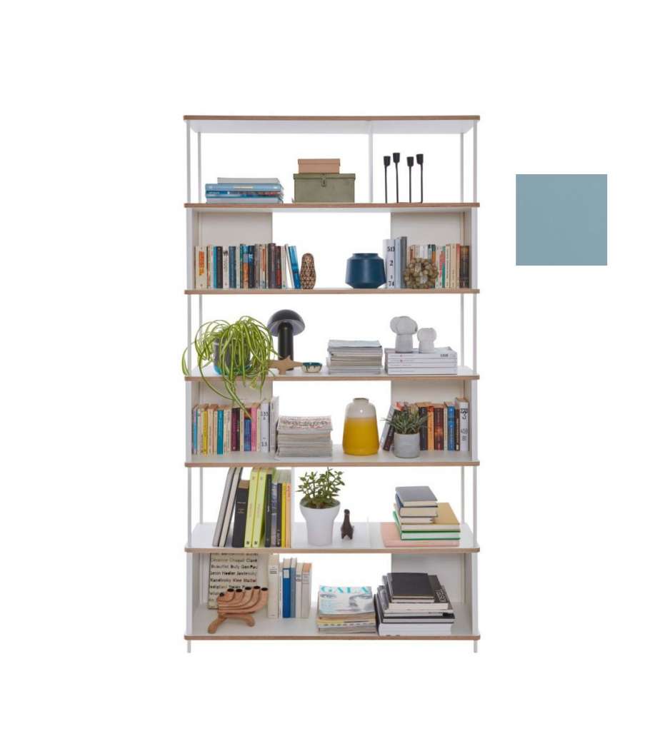 Müller Möbelwerkstätten - PAL Regal - 5 Erweiterungselemente - Silbertannenblau - 120 cm - indoor