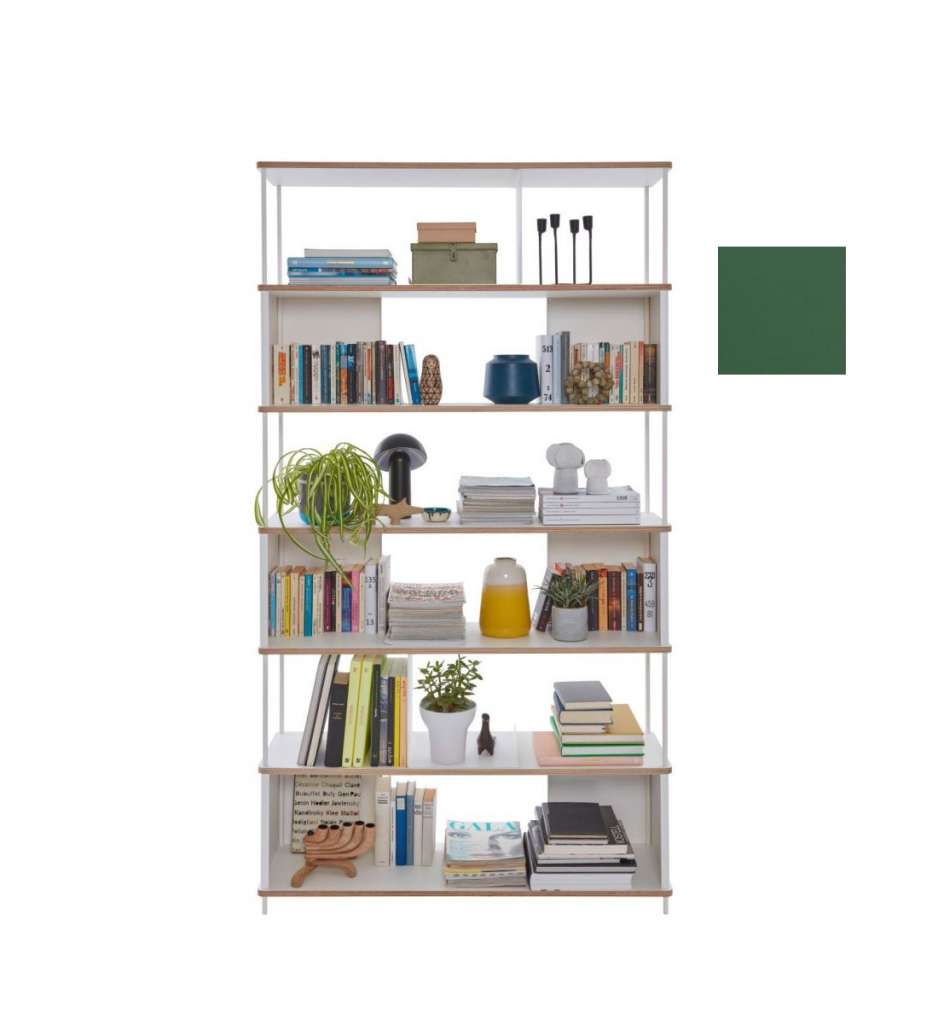 Müller Möbelwerkstätten - PAL Regal - 5 Erweiterungselemente - Moselgrün - 120 cm - indoor