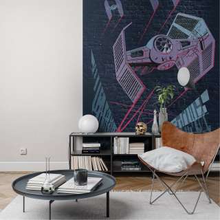 home24 Fototapete StarWars Concrete TIEFighter