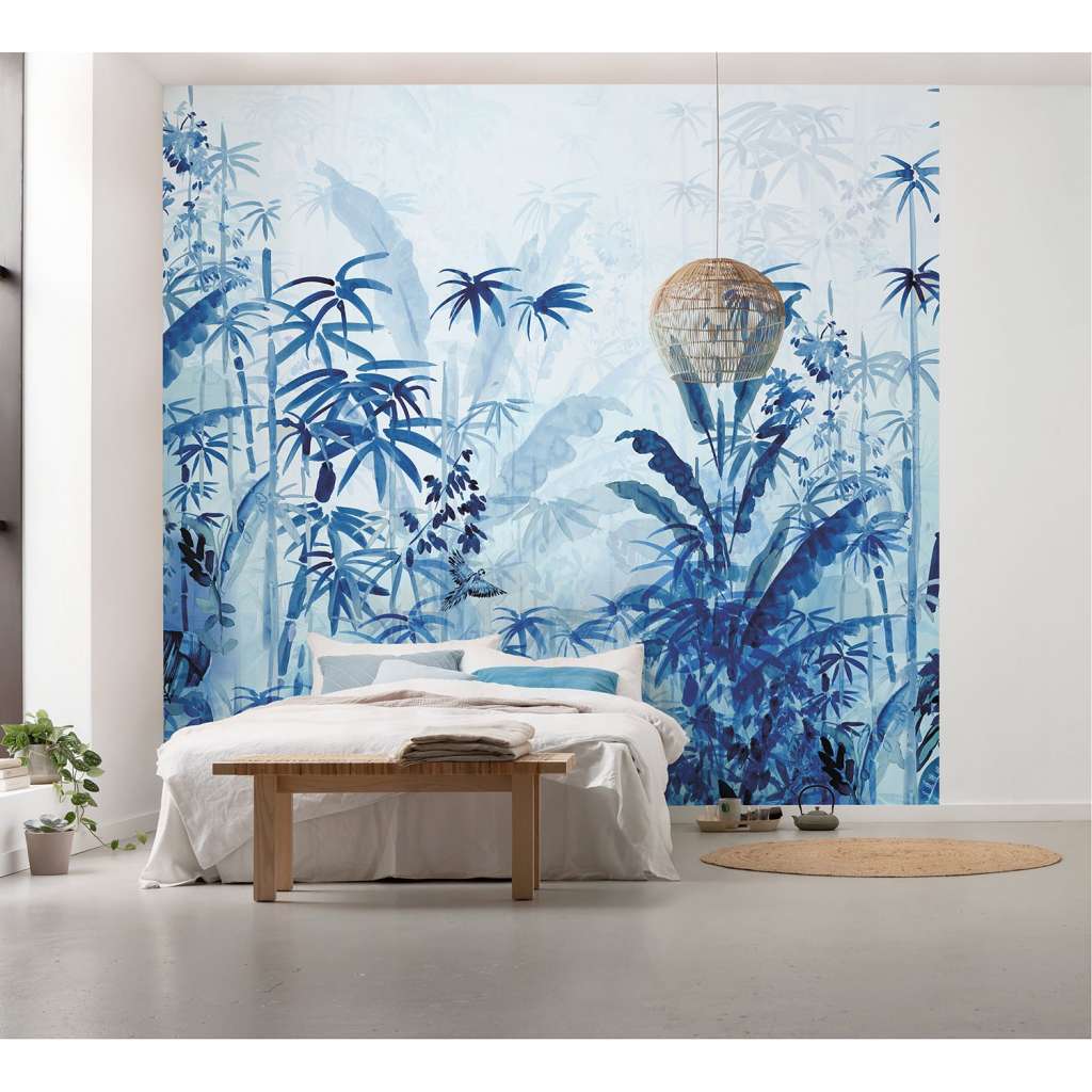 home24 Vlies Fototapete Blue Jungle