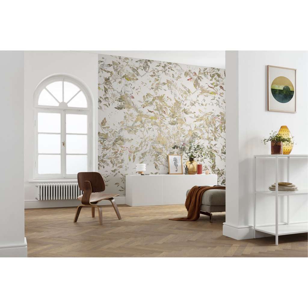 home24 Vlies Fototapete Golden Feathers