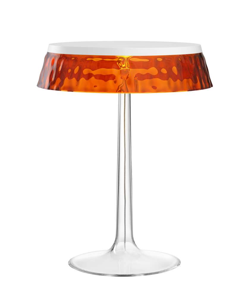 Flos - Bon Jour Tischleuchte - weiß - Krone bernstein - indoor