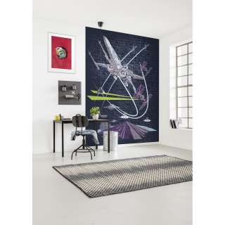 home24 Fototapete Star Wars Concrete XWing