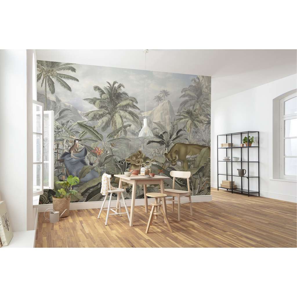 home24 Vlies Fototapete Lion King Mountains