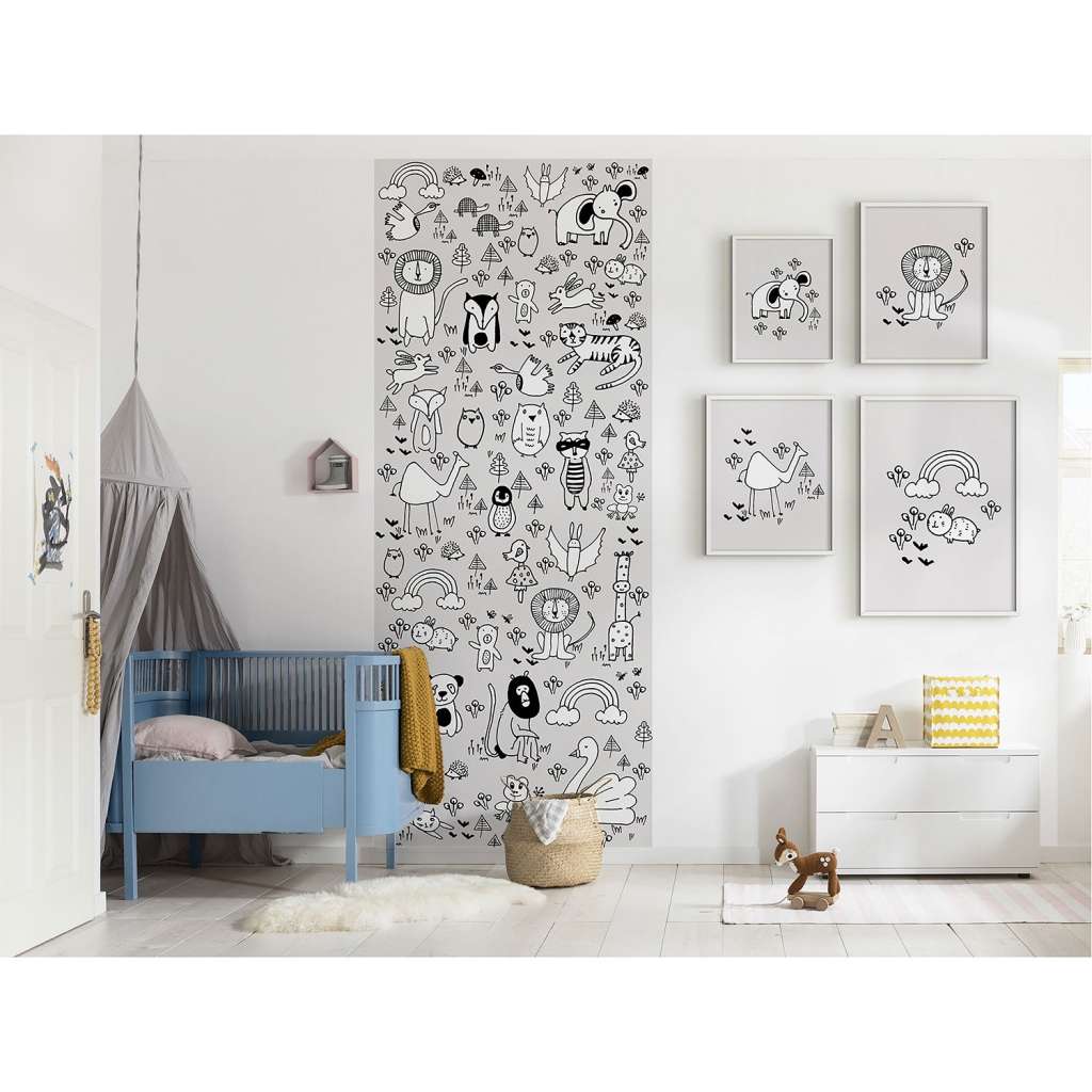 home24 Vlies Fototapete Scribble Park Panel