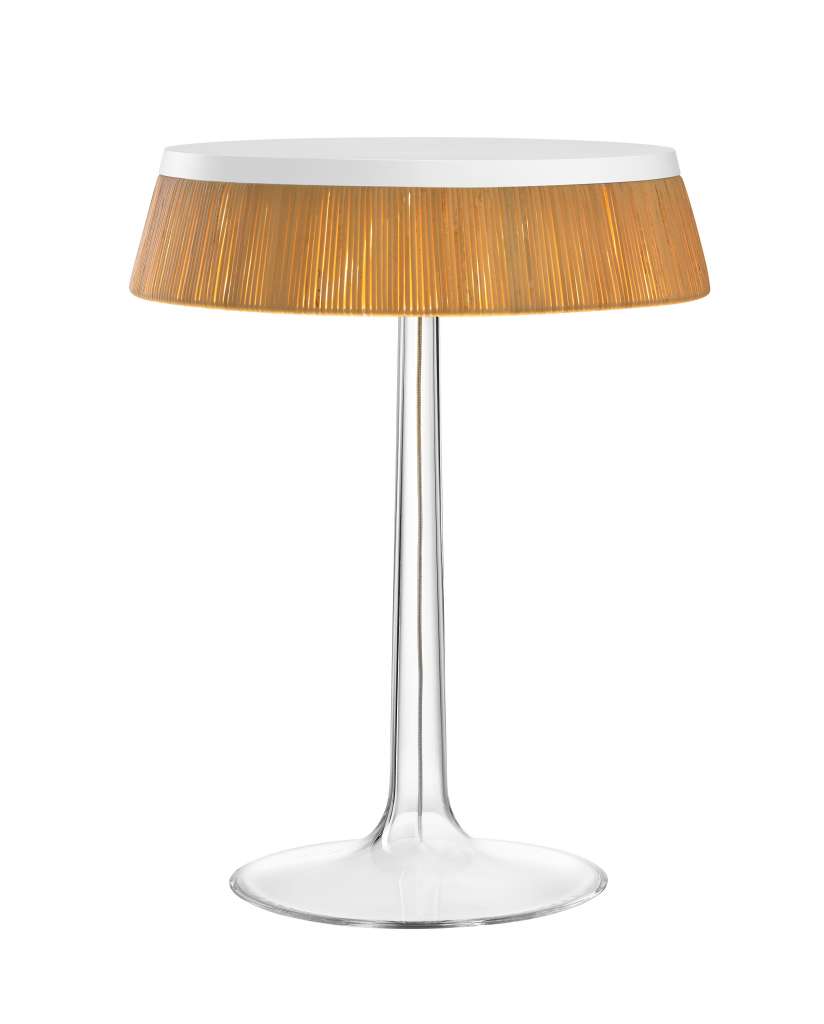 Flos - Bon Jour Tischleuchte - weiß - Krone Rattan - indoor