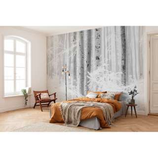 home24 Vlies Fototapete Winter Wood