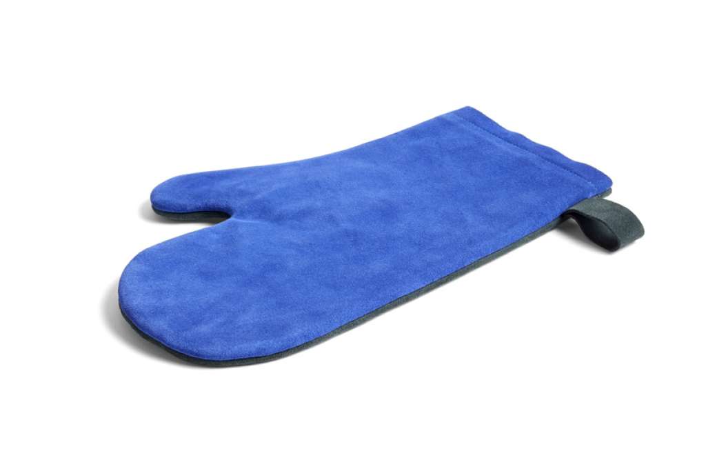 HAY - Suede Ofenhandschuhe - blue - indoor