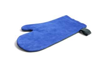 HAY - Suede Ofenhandschuhe - blue - indoor