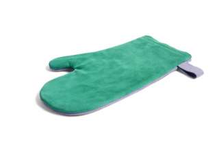 HAY - Suede Ofenhandschuhe - green - indoor