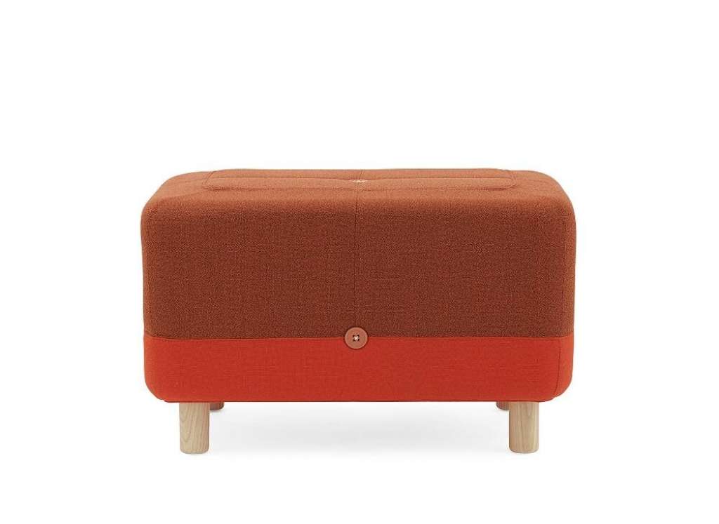 Normann Copenhagen - Sumo Pouf - Orange Red Hybrid - indoor