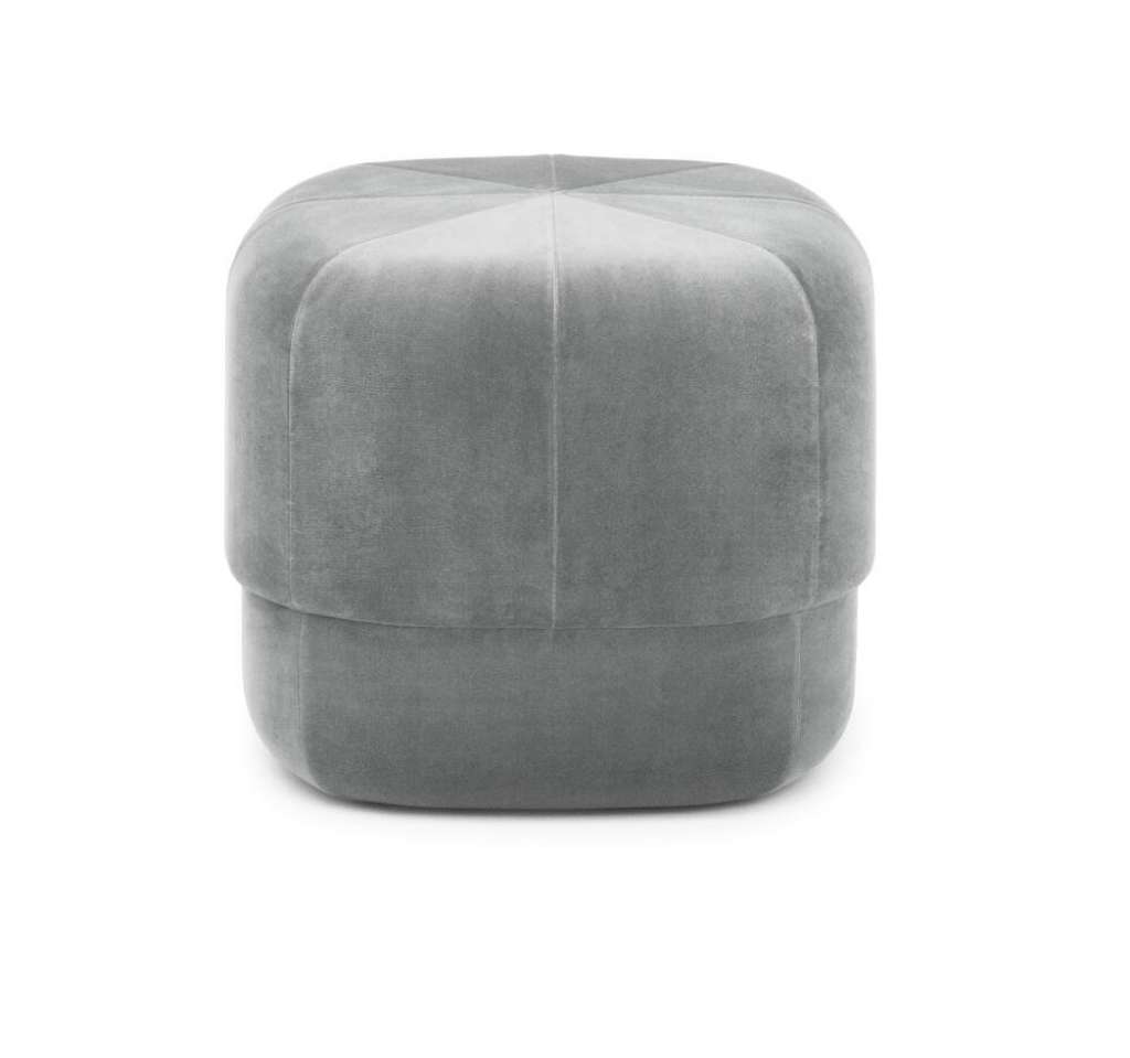Normann Copenhagen - Circus Hocker - Grey Velour - S - indoor