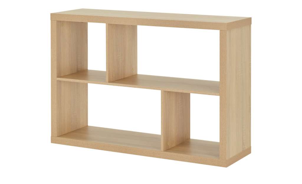 smart Raumteiler mit 4 Fächern  Up2U ¦ holzfarben ¦ Maße (cm): B: 114,3 H: 78,5 T: 35 Regale > Bücherregale - Höffner