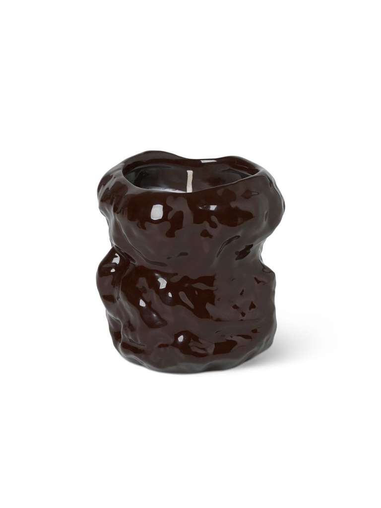 ferm LIVING - Tuck Duftkerze - rotbraun - indoor
