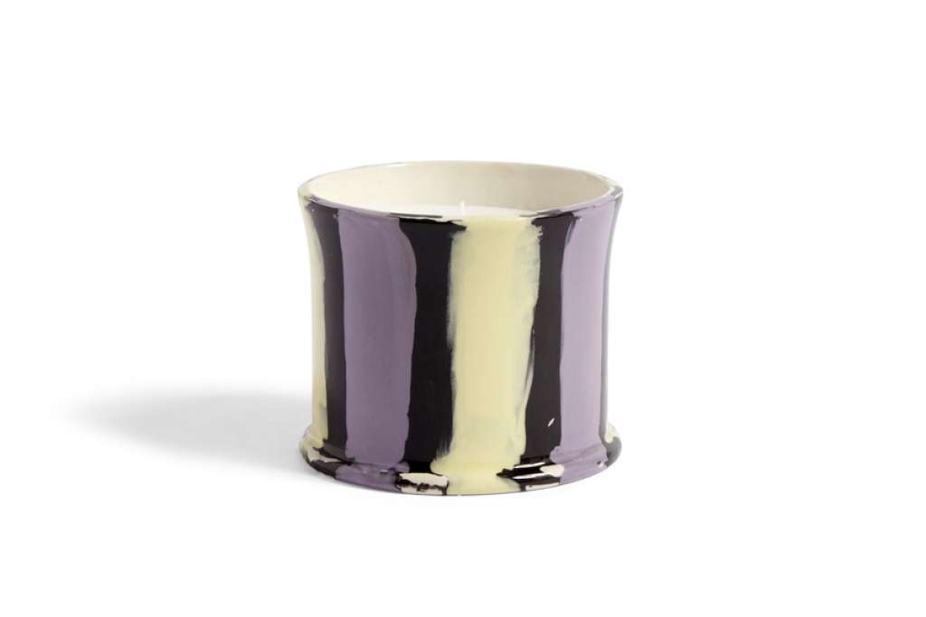 HAY - Stripe Scented Candle Duftkerze - fig leaf - indoor