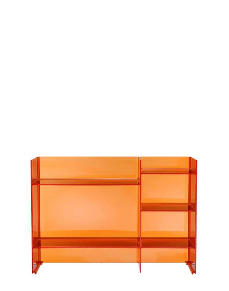 Kartell - Sound-Rack Regal - mandarine - indoor