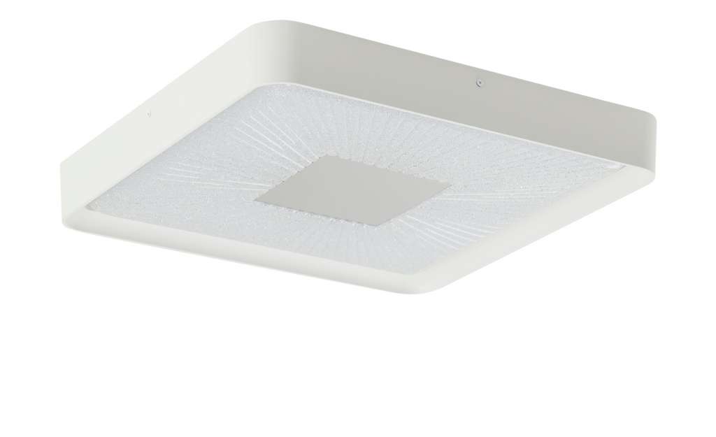 KHG LED-Deckenleuchte, Kristalloptik ¦ weiß ¦ Maße (cm): B: 50 H: 6,5 Lampen & Leuchten > Innenleuchten > Deckenleuchten - Höffner
