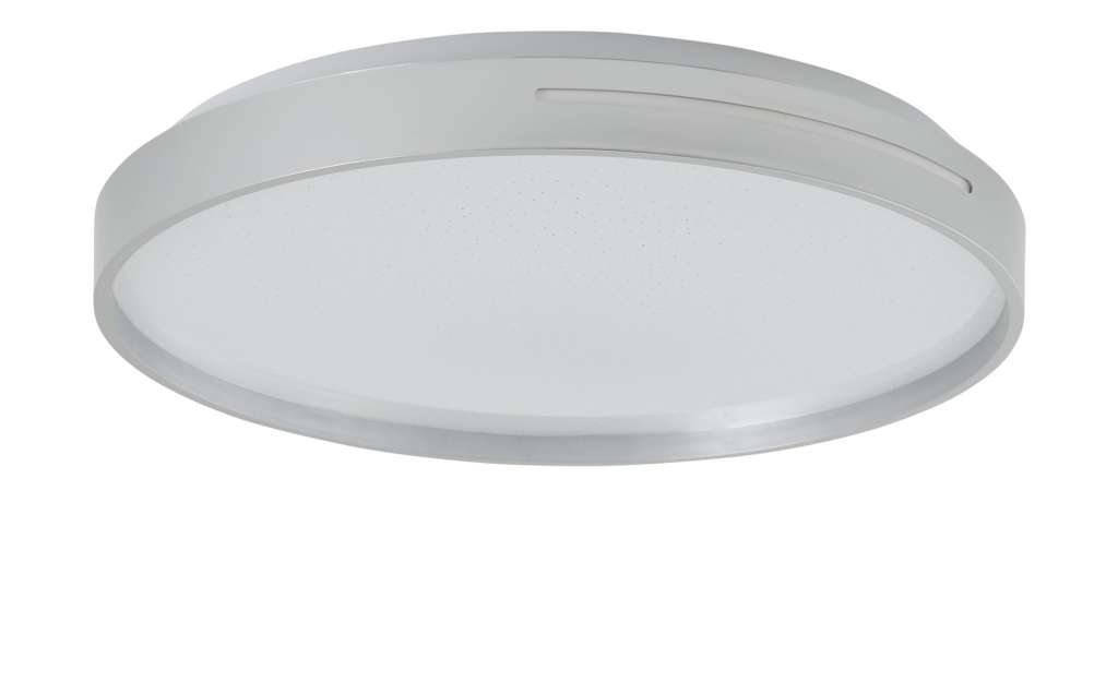 KHG LED-Deckenleuchte, 1-flammig, silberfarben ´klein´ ¦ silber ¦ Maße (cm): H: 6,5 Ø: 39 Lampen & Leuchten > Innenleuchten > Deckenleuchten - Höffner