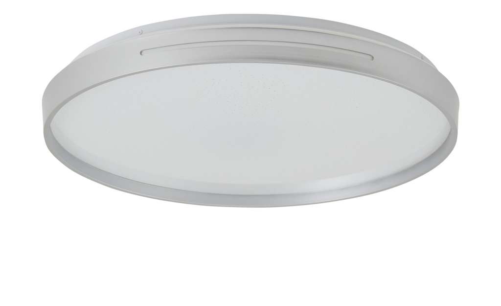 KHG LED-Deckenleuchte, 1-flammig, silberfarben ´groß´ ¦ silber ¦ Maße (cm): H: 6,5 Ø: 49 Lampen & Leuchten > Innenleuchten > Deckenleuchten - Höffner