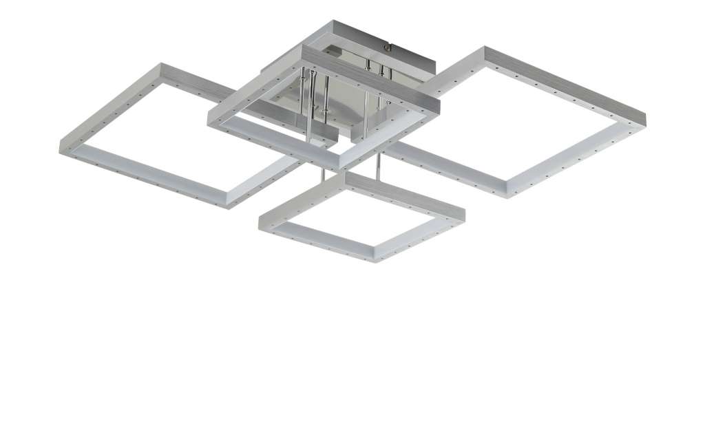 KHG LED-Deckenleuchte, 4-flammig, chrom/Alu ¦ silber ¦ Maße (cm): B: 59,5 H: 15 Lampen & Leuchten > Innenleuchten > Deckenleuchten - Höffner