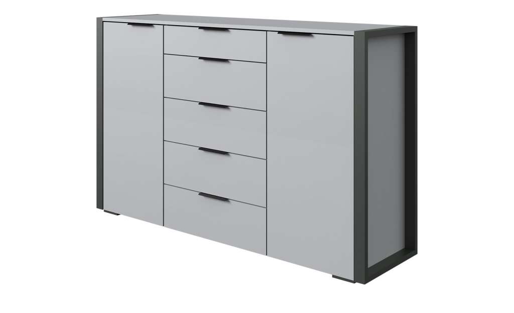 Kommode  Naples ¦ grau ¦ Maße (cm): B: 148 H: 102 T: 41 Kommoden & Sideboards > Kommoden - Höffner