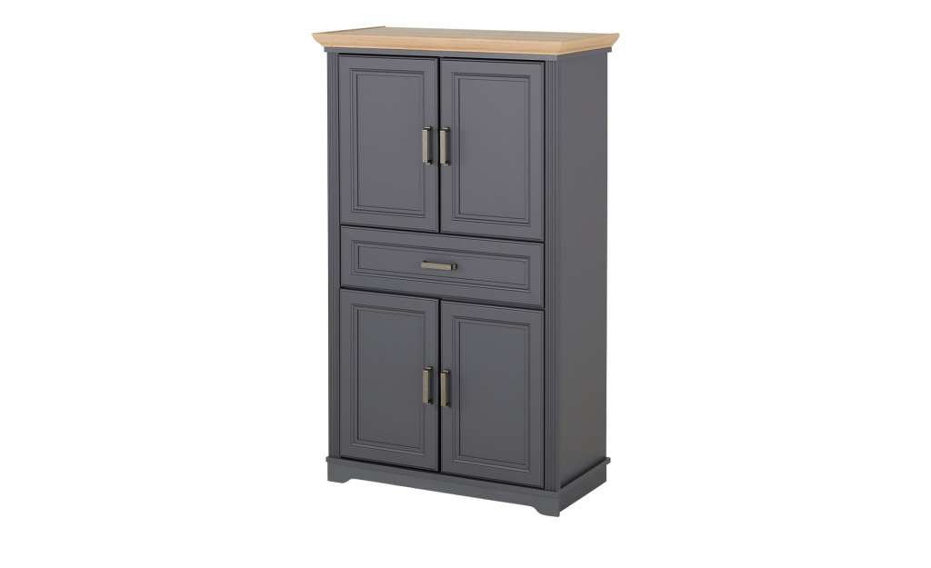Badschrank  Varese ¦ grau ¦ Maße (cm): B: 83 H: 138 T: 43 Schränke > Badschränke > Bad-Hochschränke - Höffner