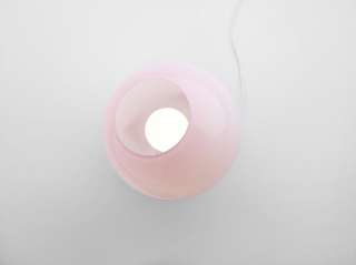 PER/USE - MCE Lamp M - eiche natur, Glas pink - indoor