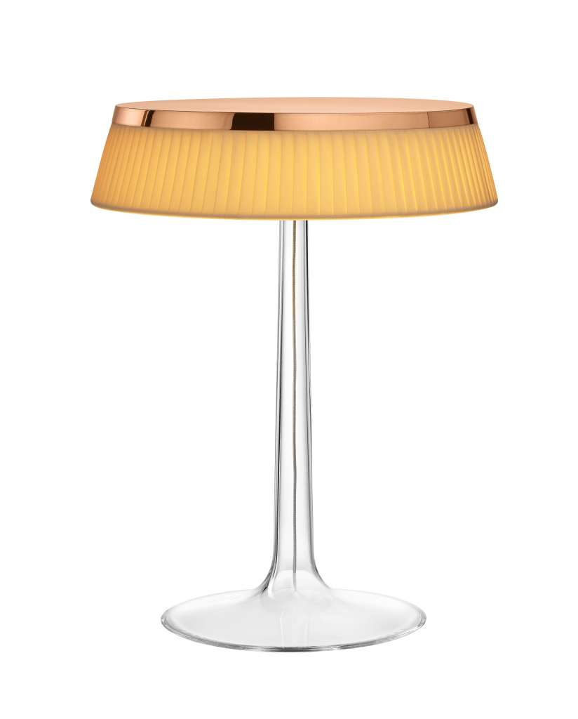 Flos - Bon Jour Tischleuchte - kupfer - Krone Gewebe - indoor