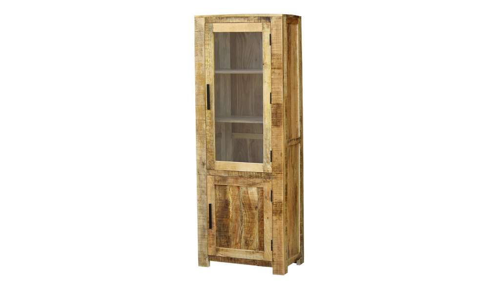 Vitrine  Massa ¦ holzfarben ¦ Maße (cm): B: 65 H: 178 T: 40 Kommoden & Sideboards > Vitrinen - Höffner