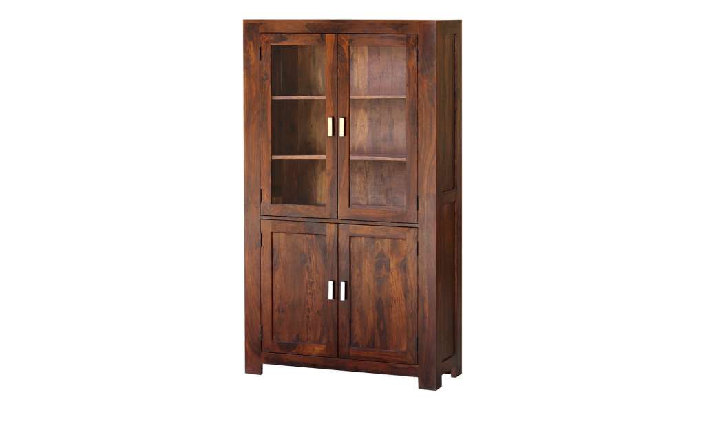 Vitrine  Carano ¦ holzfarben ¦ Maße (cm): B: 100 H: 178 T: 40 Kommoden & Sideboards > Vitrinen - Höffner