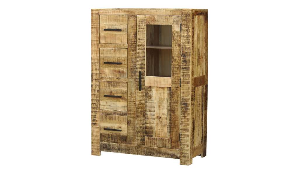 Highboard  Massa ¦ holzfarben ¦ Maße (cm): B: 100 H: 140 T: 45 Kommoden & Sideboards > Highboards - Höffner