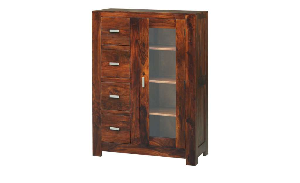 Highboard  Carano ¦ holzfarben ¦ Maße (cm): B: 100 H: 145 T: 45 Kommoden & Sideboards > Highboards - Höffner