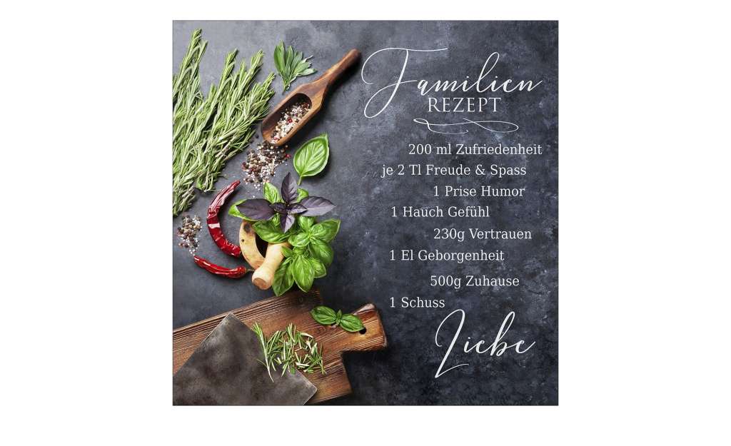 Glasbild 30x30 cm  Kochkreation III ¦ grau ¦ Maße (cm): B: 30 H: 30 Dekoration > Bilder & Schilder - Höffner